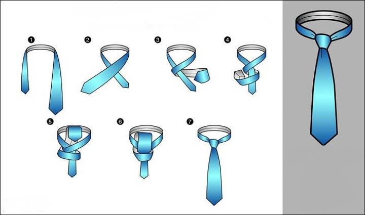 بستن کراوات 4 گره