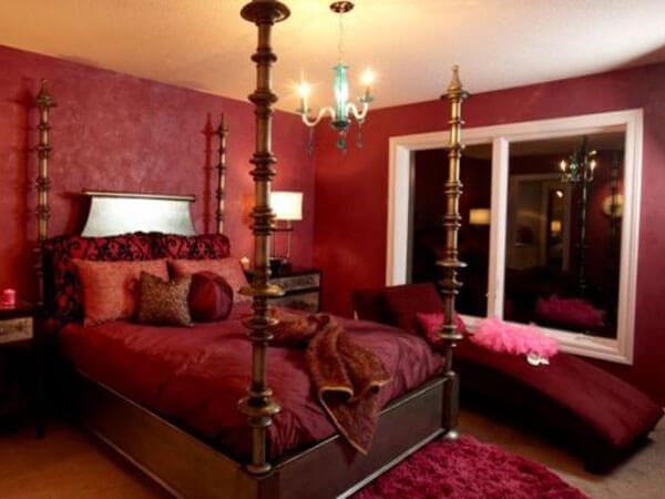 رنگ قرمز برای انتخاب اتاق خواب